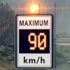 image of a variable speed limit sign in bc