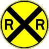 Railway Crossing Warning Sign