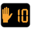 image of typical pedestrian signals with a countdown timer
