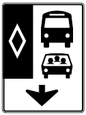 image of an HOV lane Sign