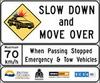 image of Slow Down Move Over Sign