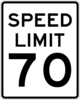 image of a Speed Sign that is a traffic control device