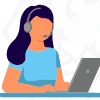 image of a telephone complaint taker