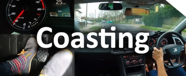 image of driver coasting