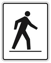 image of pedestrian crosswalk sign