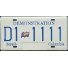 example of demonstration licence plates