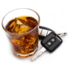 image of alcoholic drink and vehicle keys