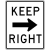 image of keep right sign