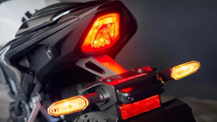 image of motorcycle rear lights