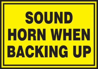 honk horn when backing up image