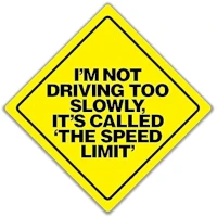 image of humourous speed limit sign