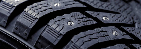 typical image of the tread of studded winter tires