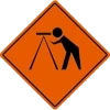 image of surveyor warning sign