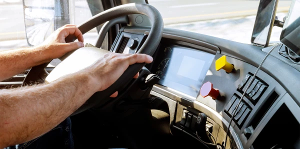 image from the truckers seat