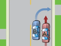 image of wide right turn collision