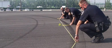 measuring a chord and middle ordinate