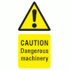 image of dangerous machinery warning sign