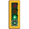 flashing green arrow protected left turn traffic signal